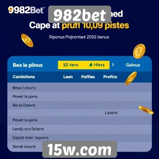 Diferenciais de bônus disponíveis na 982bet